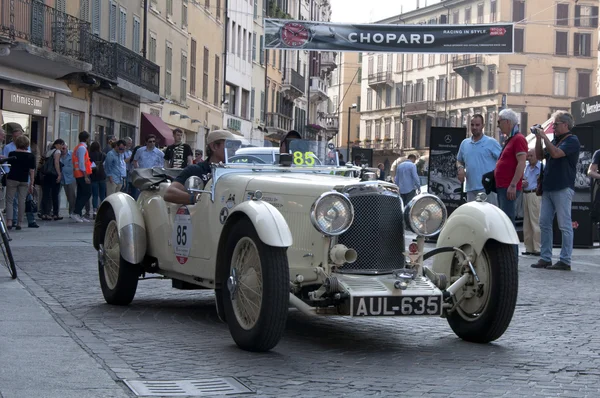 Famosa gara auto retrò Mille Miglia — Foto Stock