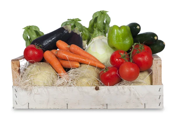 Vegetables in a box — Stock Photo, Image