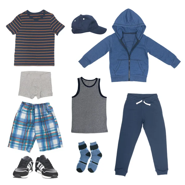 Uppsättning kläder till pojke — Stockfoto