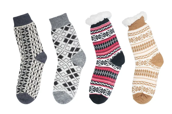 Conjunto de meias de lã quente — Fotografia de Stock