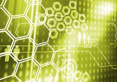 İş kavramları ile dijital arka plan