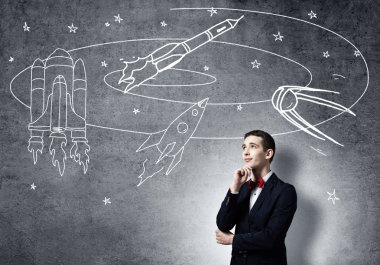 Astronot olmak için hayal öğrenci