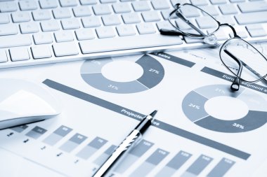 İş çalışma alanı ile finansal belgeler