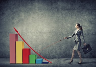 işkadını holding grafik üzerinde kurşun