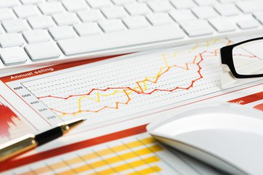 İş çalışma alanı ile finansal belgeler