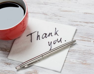 Peçeteye yazılan mesaj