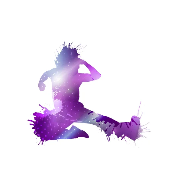 カラフルなダンサーのシルエット — ストック写真