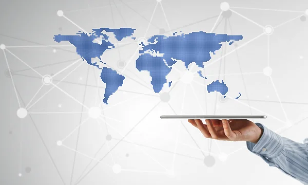 Global connection as concept — Stock Photo, Image