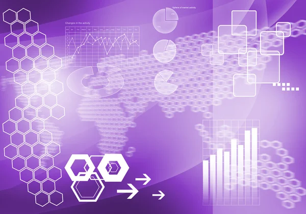 Imagen digital con gráficos y diagramas —  Fotos de Stock
