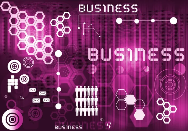 मीडिया स्क्रीनवर चिन्ह असलेले व्यवसाय प्रतिमा — स्टॉक फोटो, इमेज