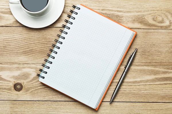 fincan kahve ve kalem ile boş 