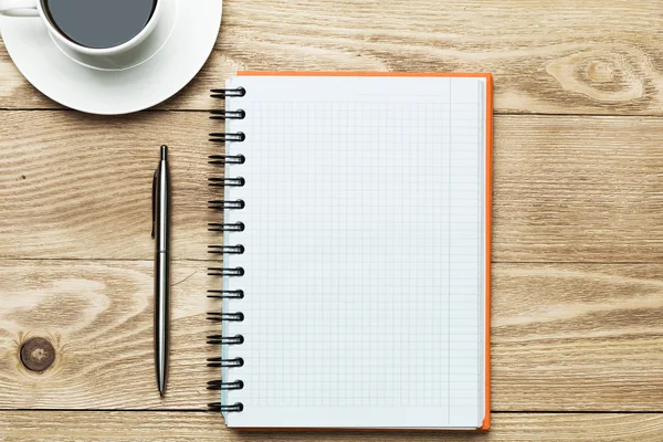 fincan kahve ve kalem ile boş 