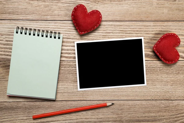 Photo frame and love hearts — Stock Image Photo frame and love hearts Royalty Free Stock Images