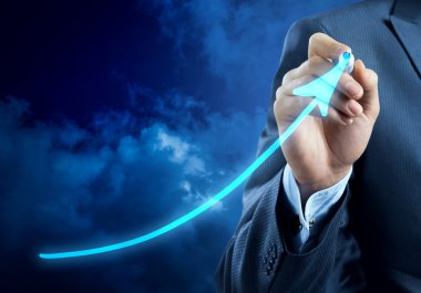 işadamı çizim büyüyen grafik