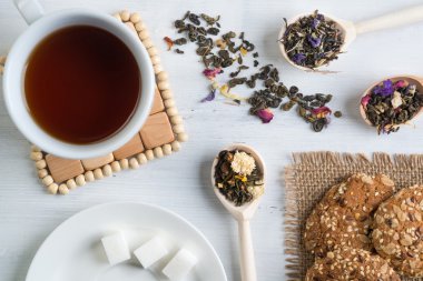Otlar ile bitkisel çay 