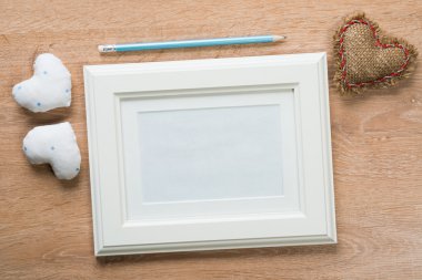 Fotoğraf çerçeve küçük kırmızı Kalpler 