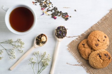 Otlar ile bitkisel çay 
