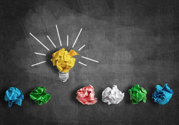 бумажная лампочка как хорошая идея

