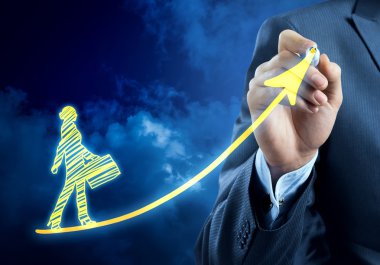 işadamı çizim promosyon kavramı