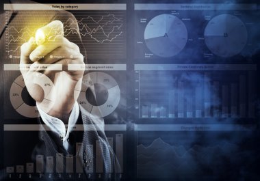  ekranda çizim işadamı