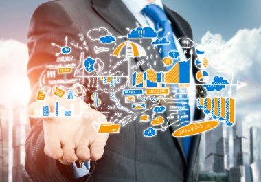  işadamı çizim strateji planı 