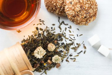 Otlar ile bitkisel çay 