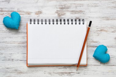 Kalpleri ve boş kağıt 