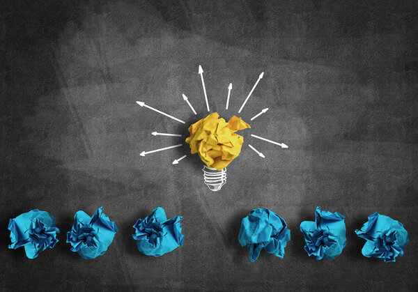 бумажная лампочка как хорошая идея
