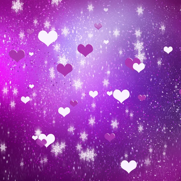Hearts on color background — Stock Photo, Image