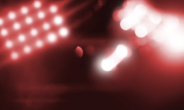 Arka plan görüntüsü ile sahne ışıkları