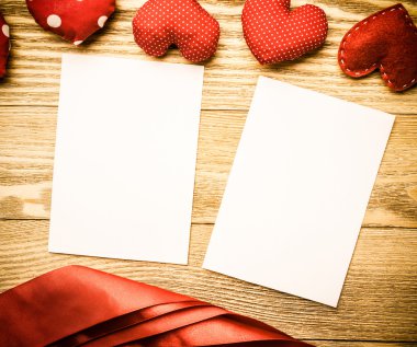 Mesaj yazmak için boş kağıt sayfalarının