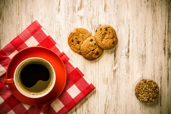 Cup of refreshing coffee — Stock Photo, Image