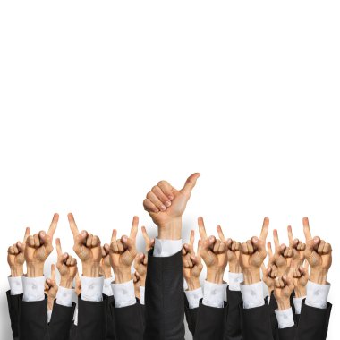 el jestleri gösterilen iş adamları