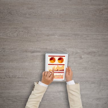 Tablet PC'yi kullanma eller