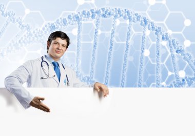 Doktor ile beyaz boş bayrak