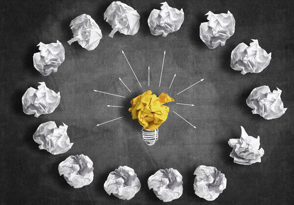 бумажная лампочка как хорошая идея
