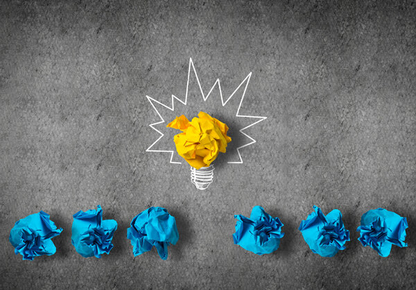 бумажная лампочка как хорошая идея
