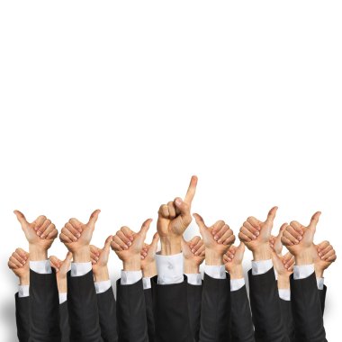 el jestleri gösterilen iş adamları