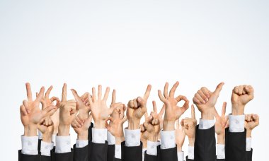 el jestleri gösterilen iş adamları