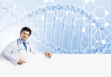 Doktor ile beyaz boş bayrak