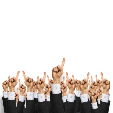 el jestleri gösterilen iş adamları