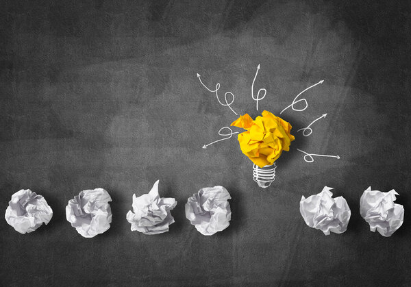 бумажная лампочка как хорошая идея
