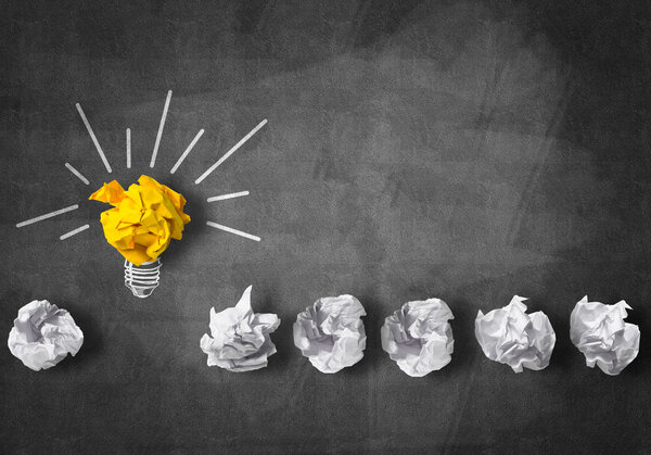 бумажная лампочка как хорошая идея
