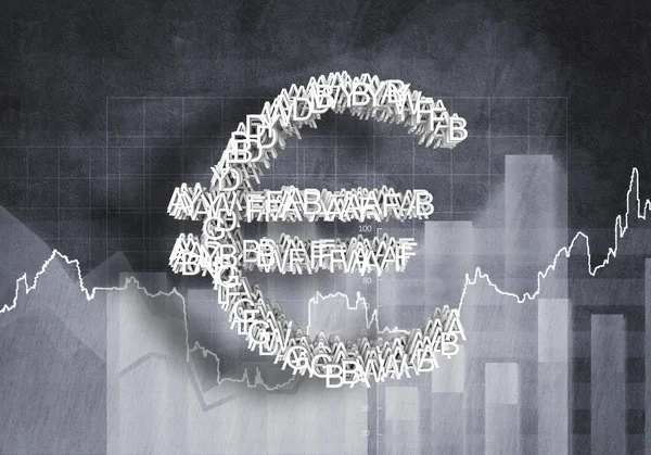Großes Euro-Währungssymbol — Stockfoto