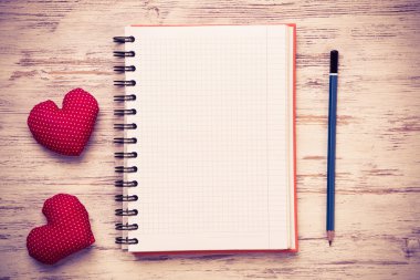 Kalpleri ve boş not defteri