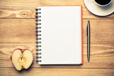 boş kağıt kahve ile