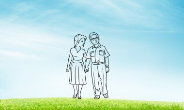 Elle çizilmiş mutlu aile