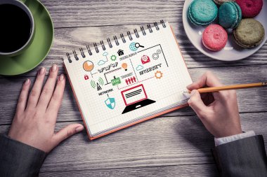 İş notları yapma işkadını