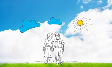 Elle çizilmiş mutlu aile