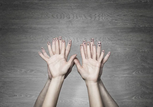 Férfiak és nők kezei — Stock Fotó